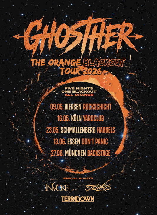 The Orange Blackout TOURSHIRT 2026 + TOURPLAKAT (signed)