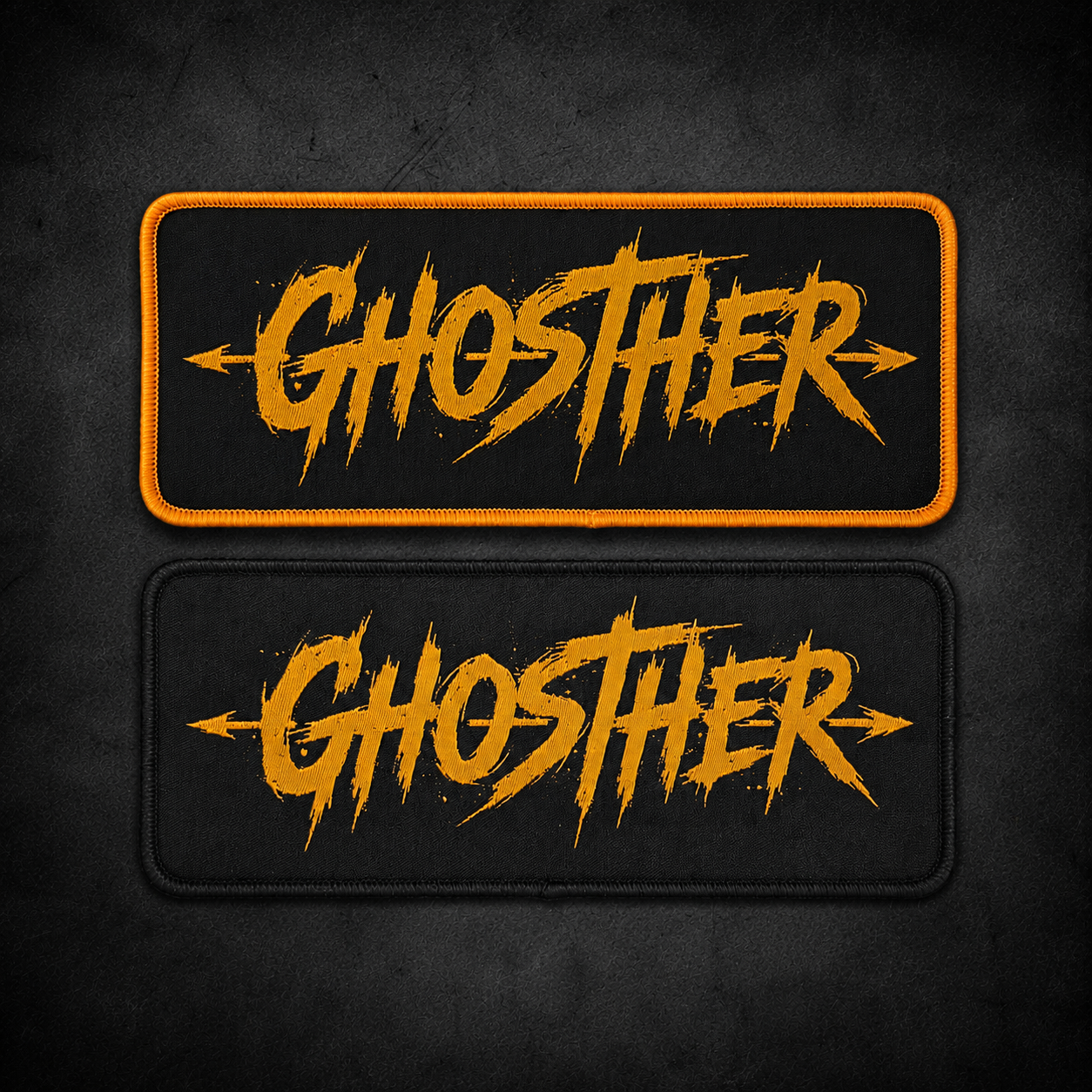 Patch "Ghosther" Schriftzug